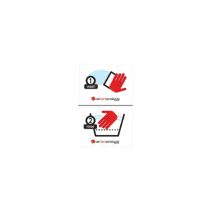 Car Care Products 2 Bucket Sticker Set
